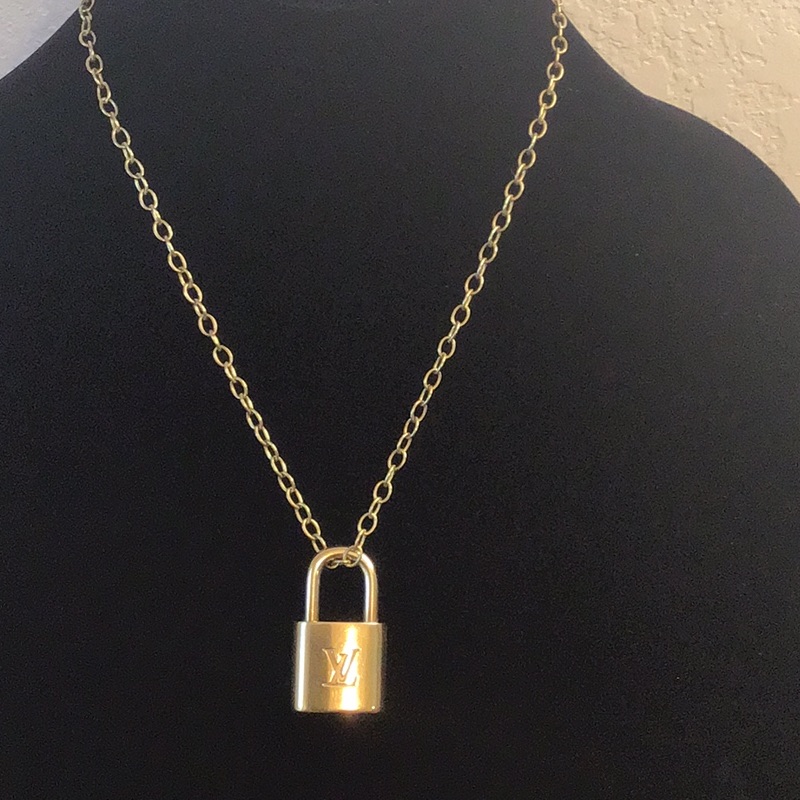 Lv Lock Necklace